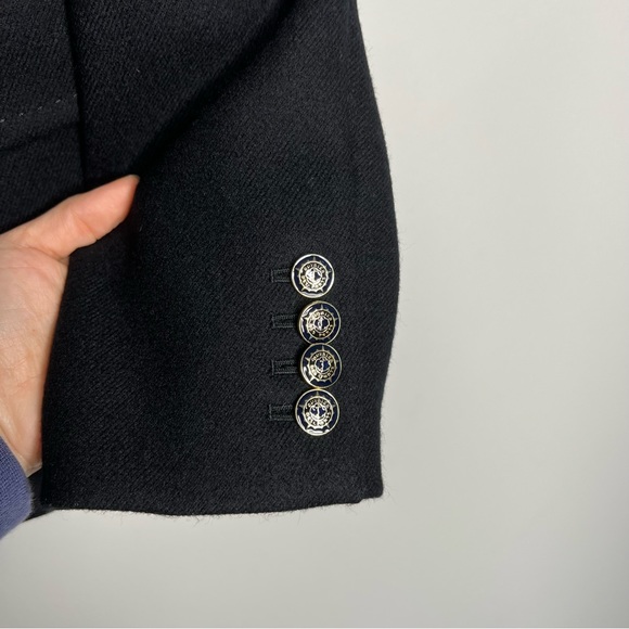 Rare J Crew Lexington wool blazer black size 12 - Picture 3 of 6